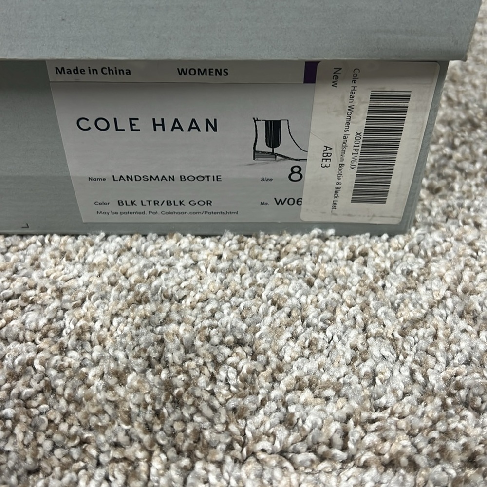 Cole Haan Black Leather Chelsea Boots 8 - Picture 2 of 6